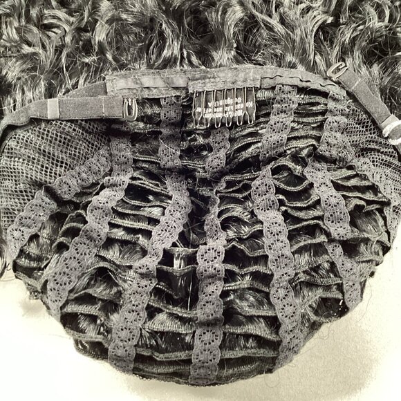 R&B RL-WE #1 Jet Black Premium Synthetic Blend Wig Adjustable - Picture 7 of 10